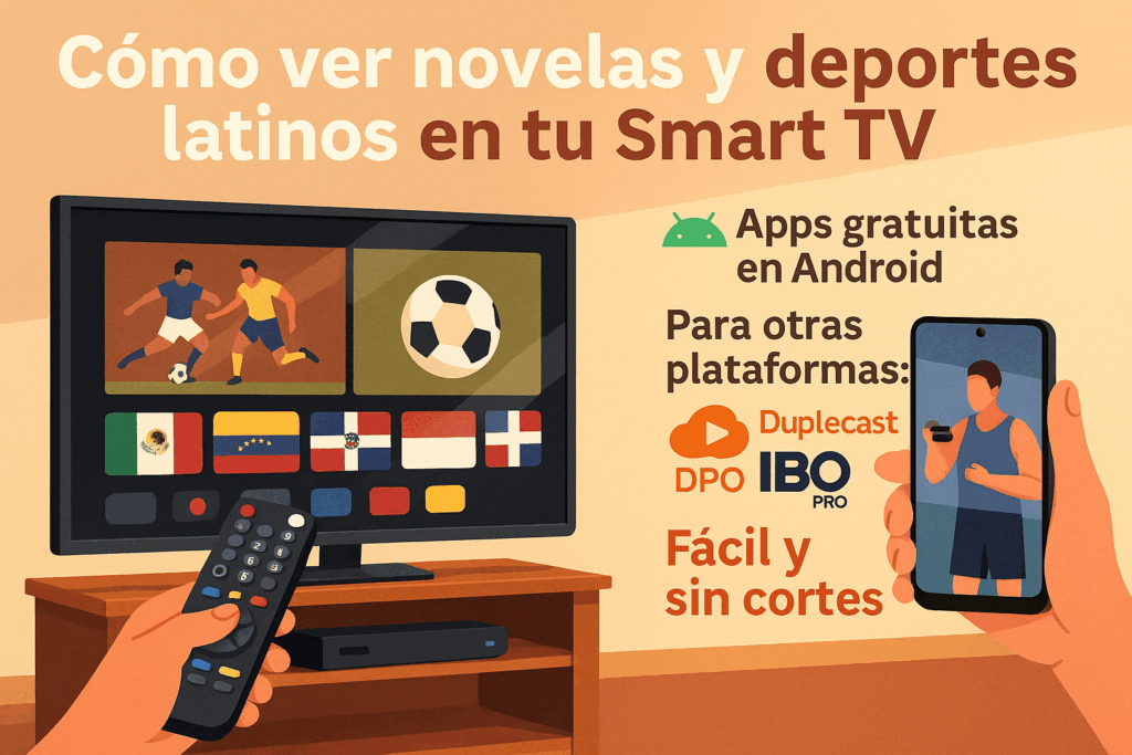 Ver novelas y deportes latinos en Smart TV (2025)